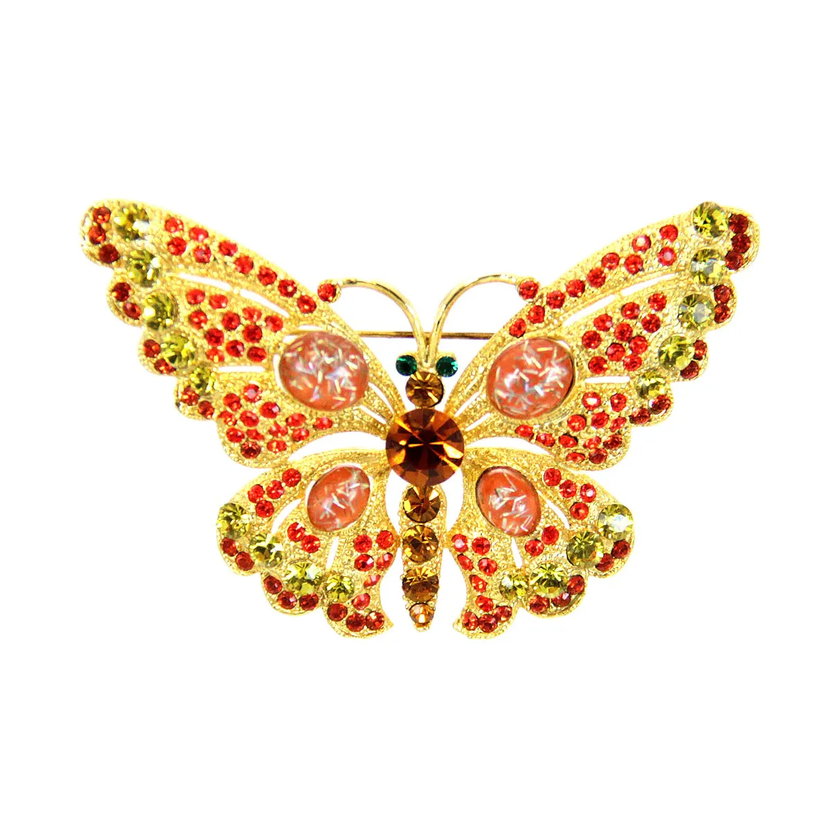 Butterfly Pin, Orange