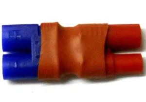 C0035B RC Connector Male EC3 to 3.5mm Red Housing Female
