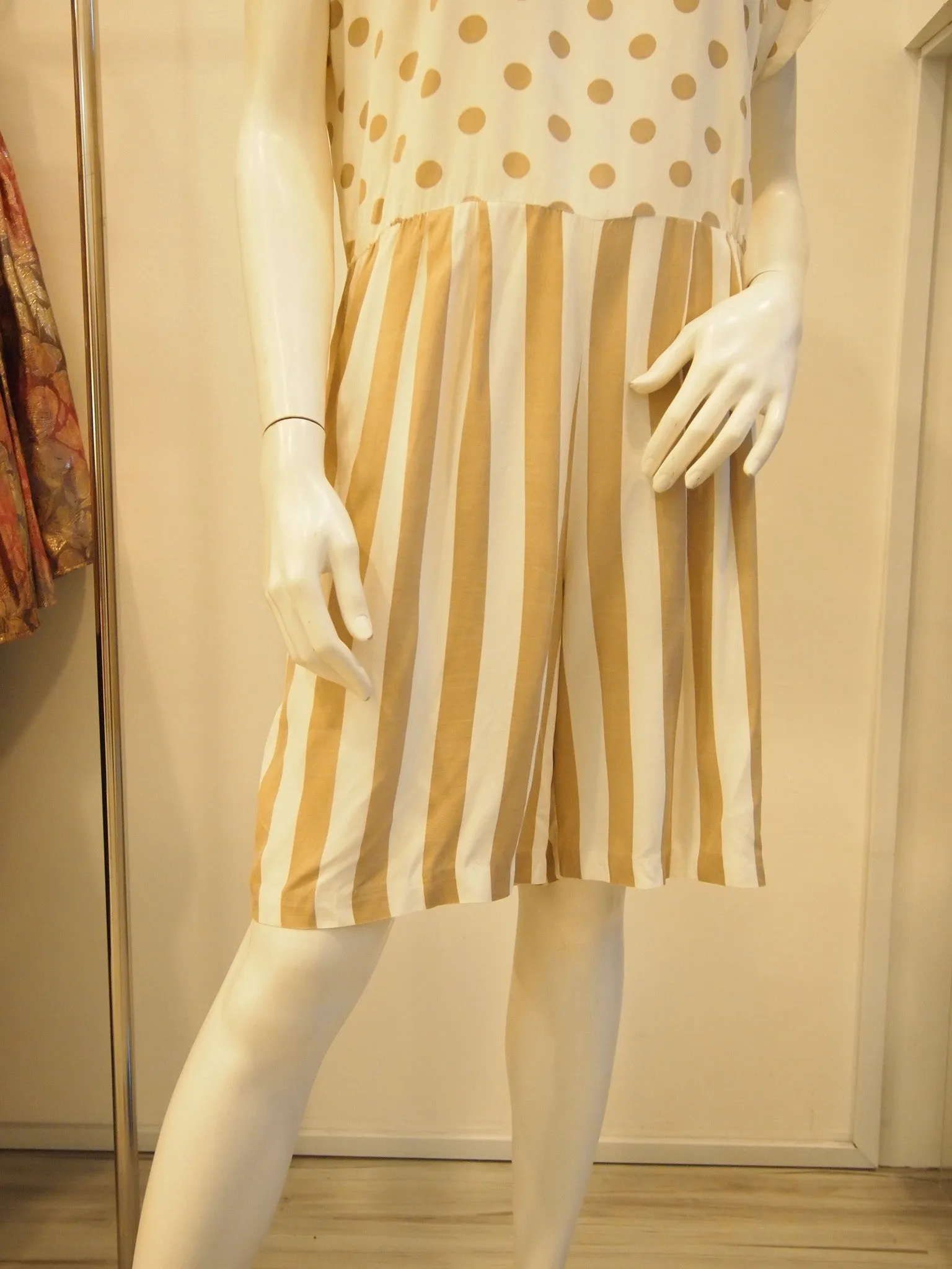 Calm Fun Dotted Striped Romper