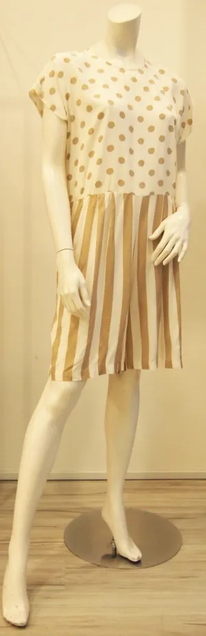 Calm Fun Dotted Striped Romper