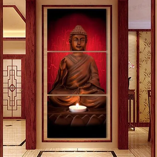 Candlelight Buddha Canvas