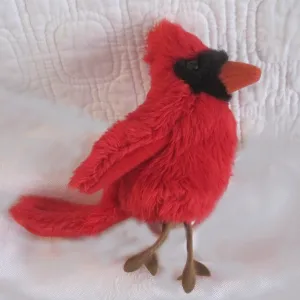 Cardinal Mini Finger Puppet by Folkmanis, Ages 3 