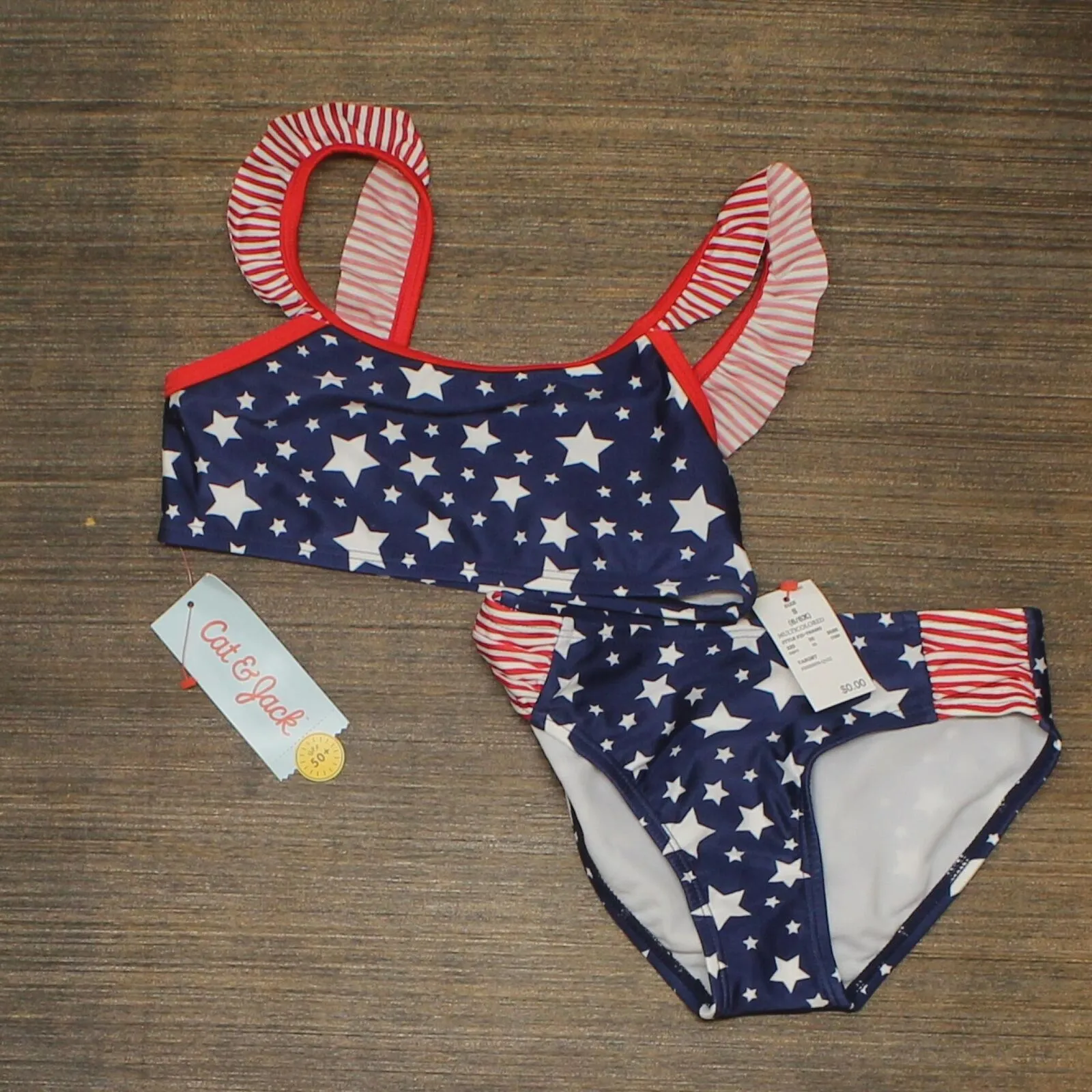Cat & Jack Girls' 'Stars Galore' Bikini Swimsuit