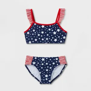Cat & Jack Girls' 'Stars Galore' Bikini Swimsuit