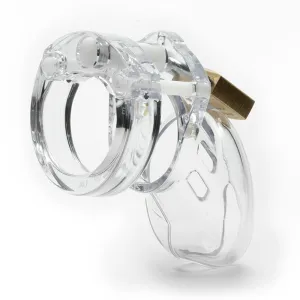 CB-6000S Chastity 2.5 Inch Cock Cage Kit - Clear
