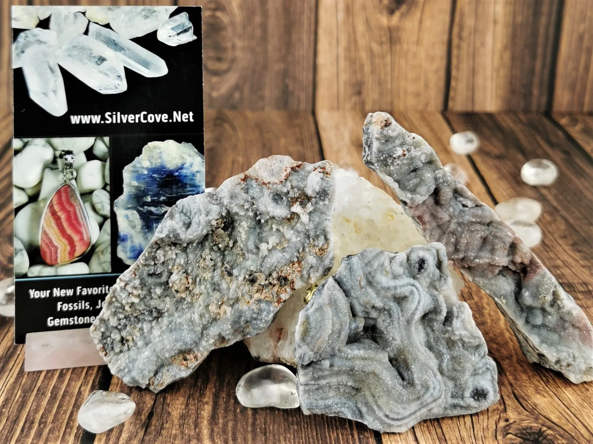 Chalcedony Conchive Pins