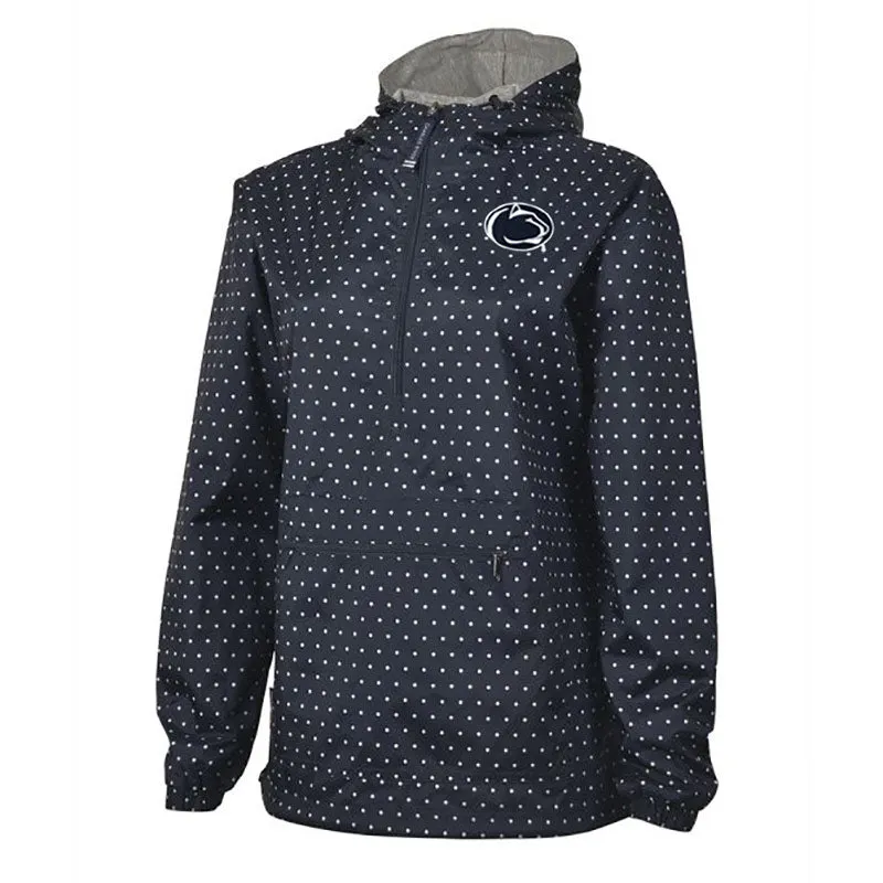 Charles River Ladies 1/2 Zip Polka Dot Jacket