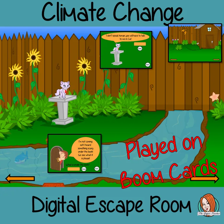 Climate Change Escape Room Boom Cards