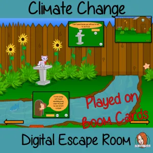 Climate Change Escape Room Boom Cards