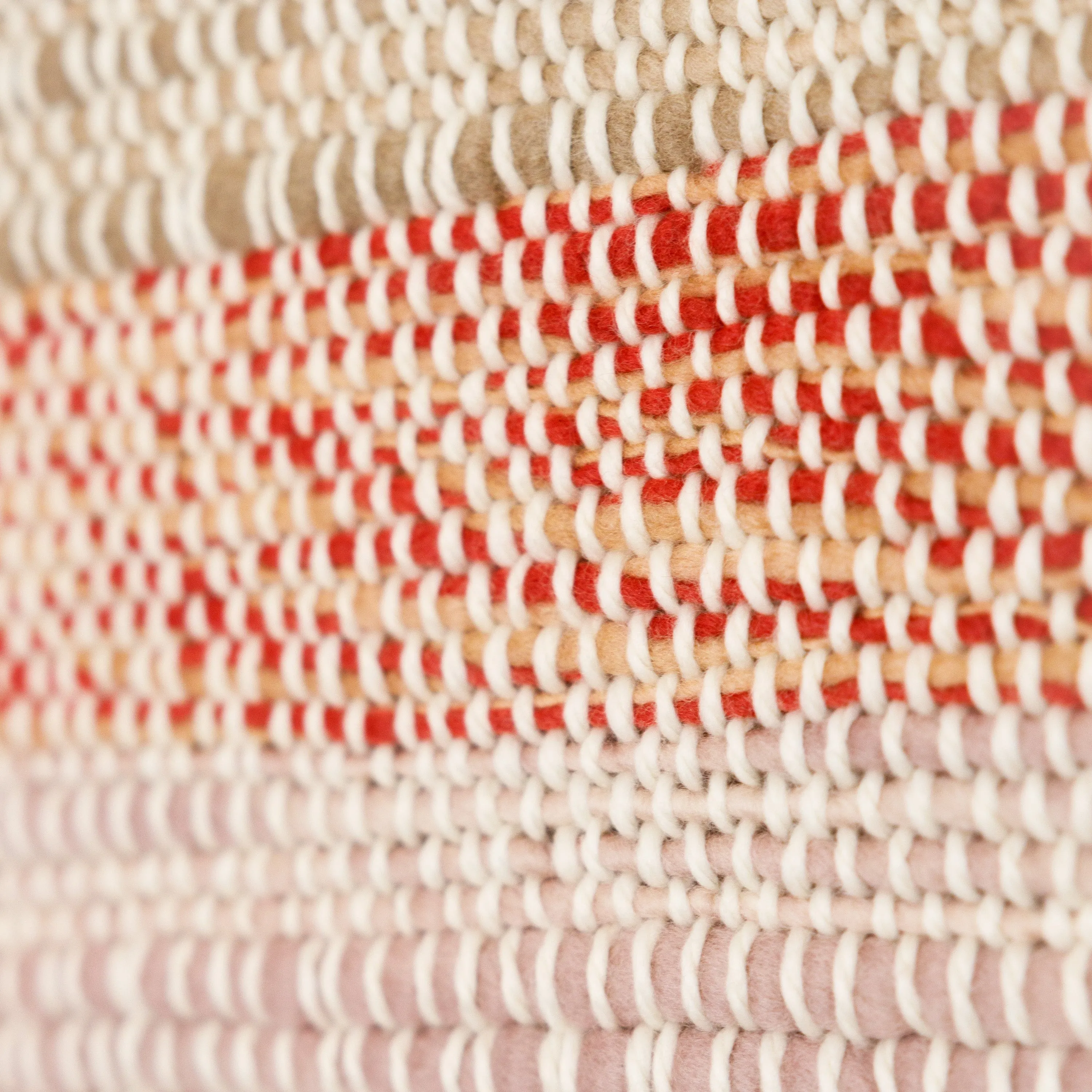 Colorful Striped Merino Wool Throw – Handwoven Limited Edition