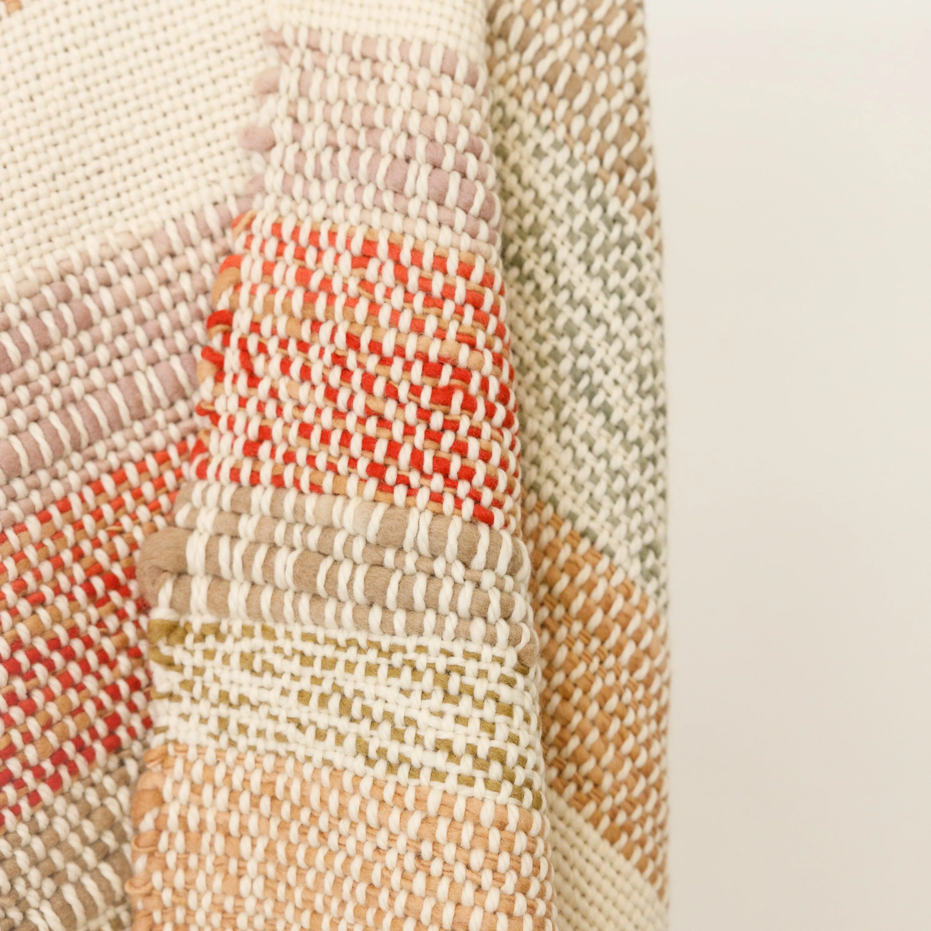 Colorful Striped Merino Wool Throw – Handwoven Limited Edition