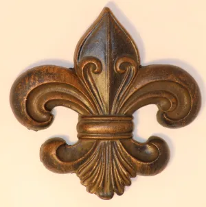 Decorative Candle Pin | "Blank" Large Fleur De Lis