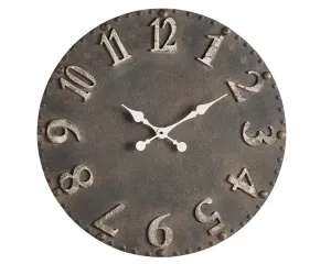 Decorative large wooden wall hanging clock