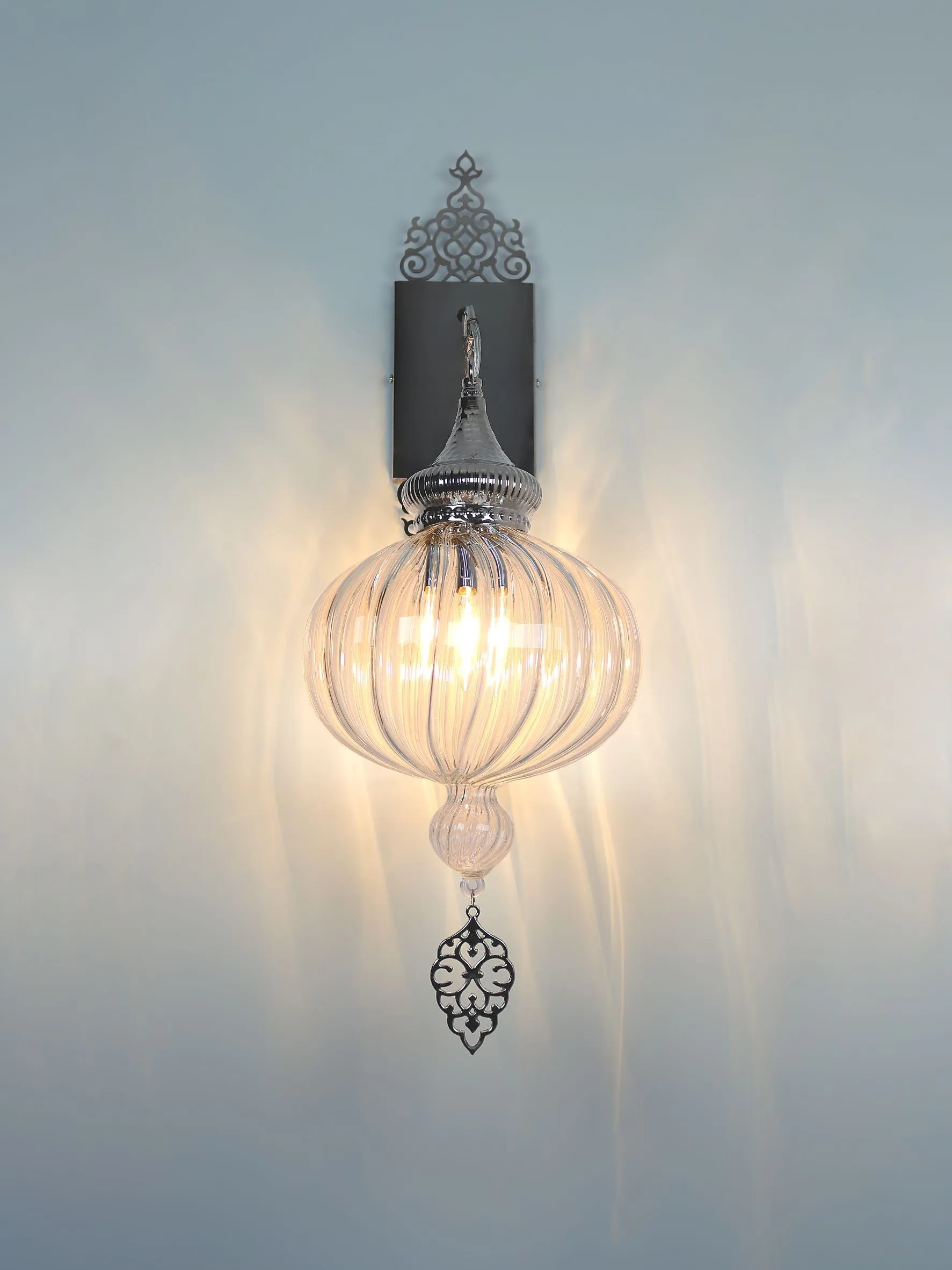 Decorative Pyrex Glass Transparent Wall Lights