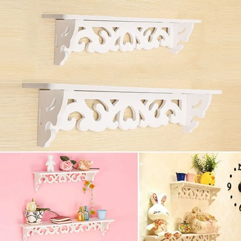 Decorative Wall-Mounted Wooden Shelf