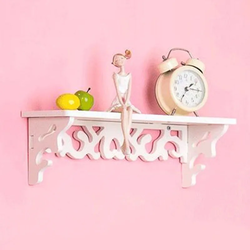 Decorative Wall-Mounted Wooden Shelf