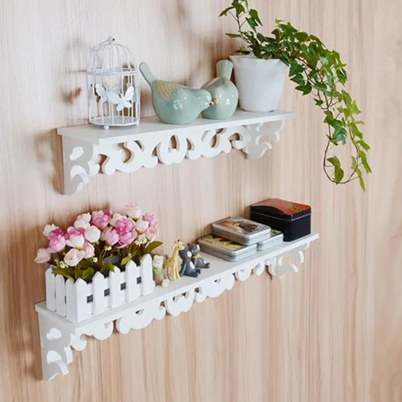 Decorative Wall-Mounted Wooden Shelf