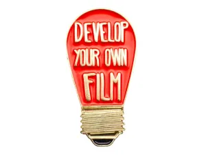Develop Your Own Film Darkroom Red Bulb - Enamel Pin