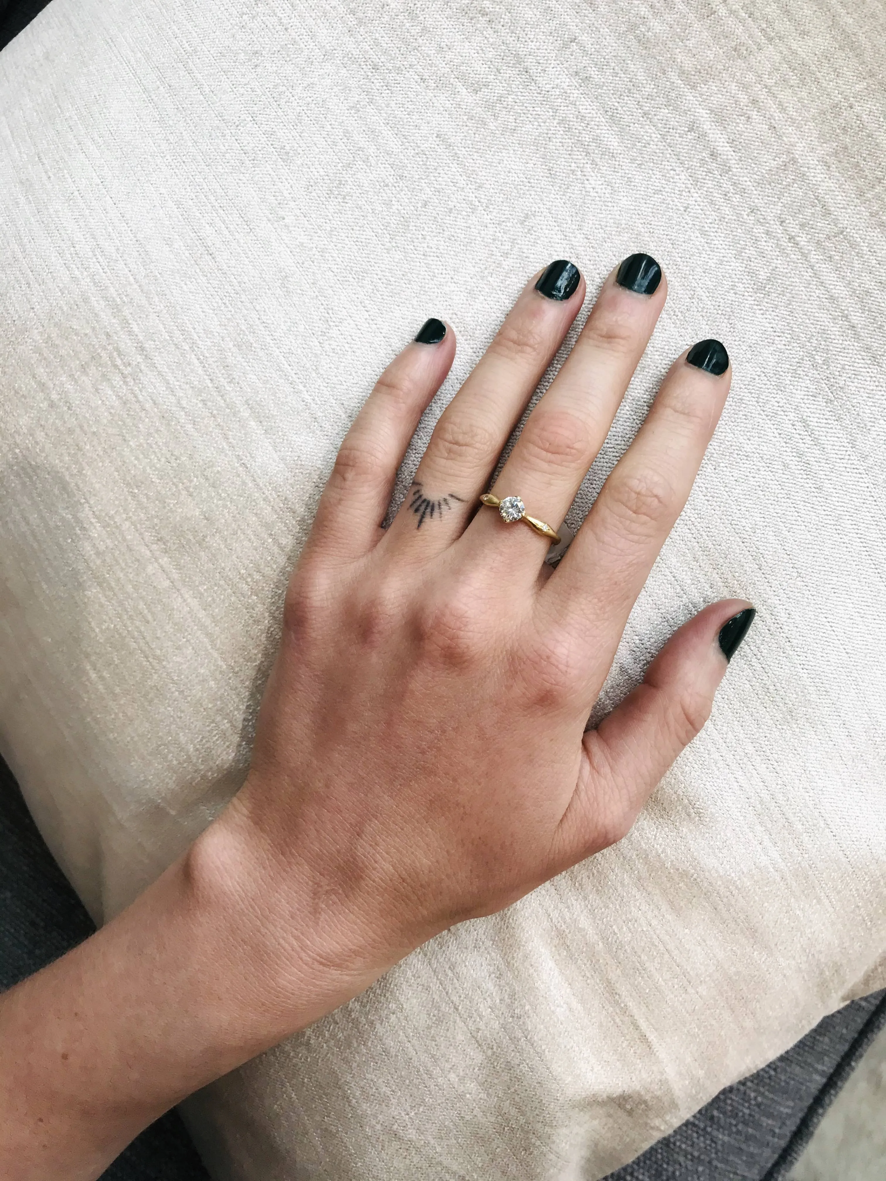 Diamond Rosebud Ring