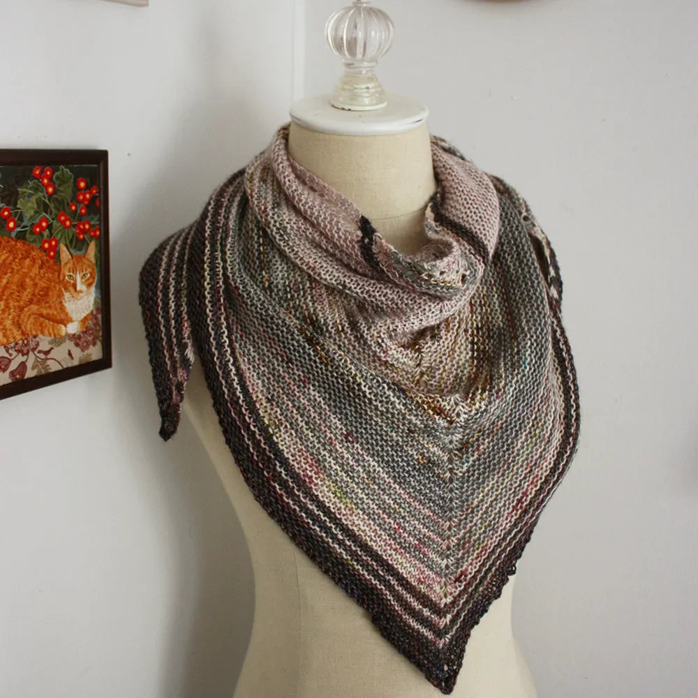 Diana Shawl Knitting Pattern for Mini Skeins