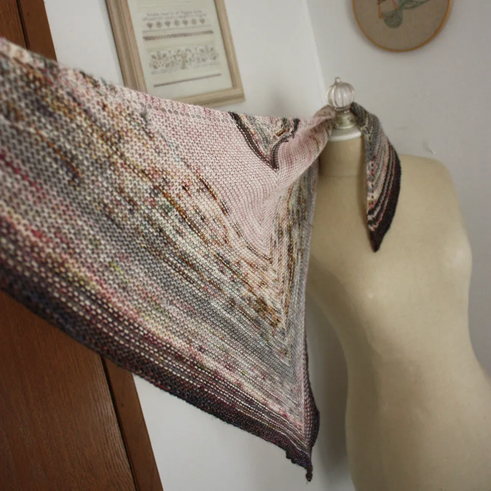 Diana Shawl Knitting Pattern for Mini Skeins