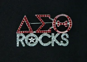 DST Greek Letter Rocks Pin