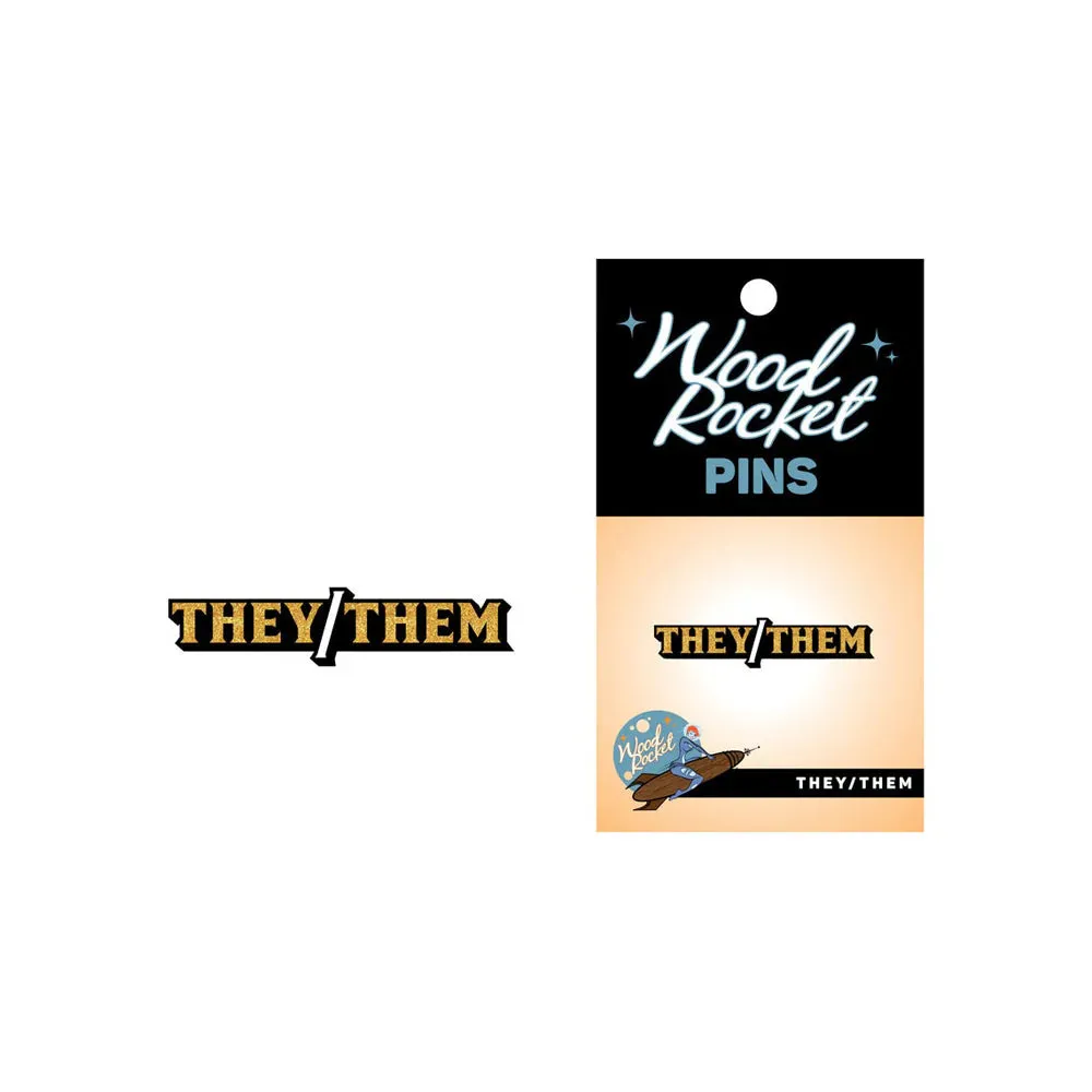 Enamel pins ~ Wood Rocket