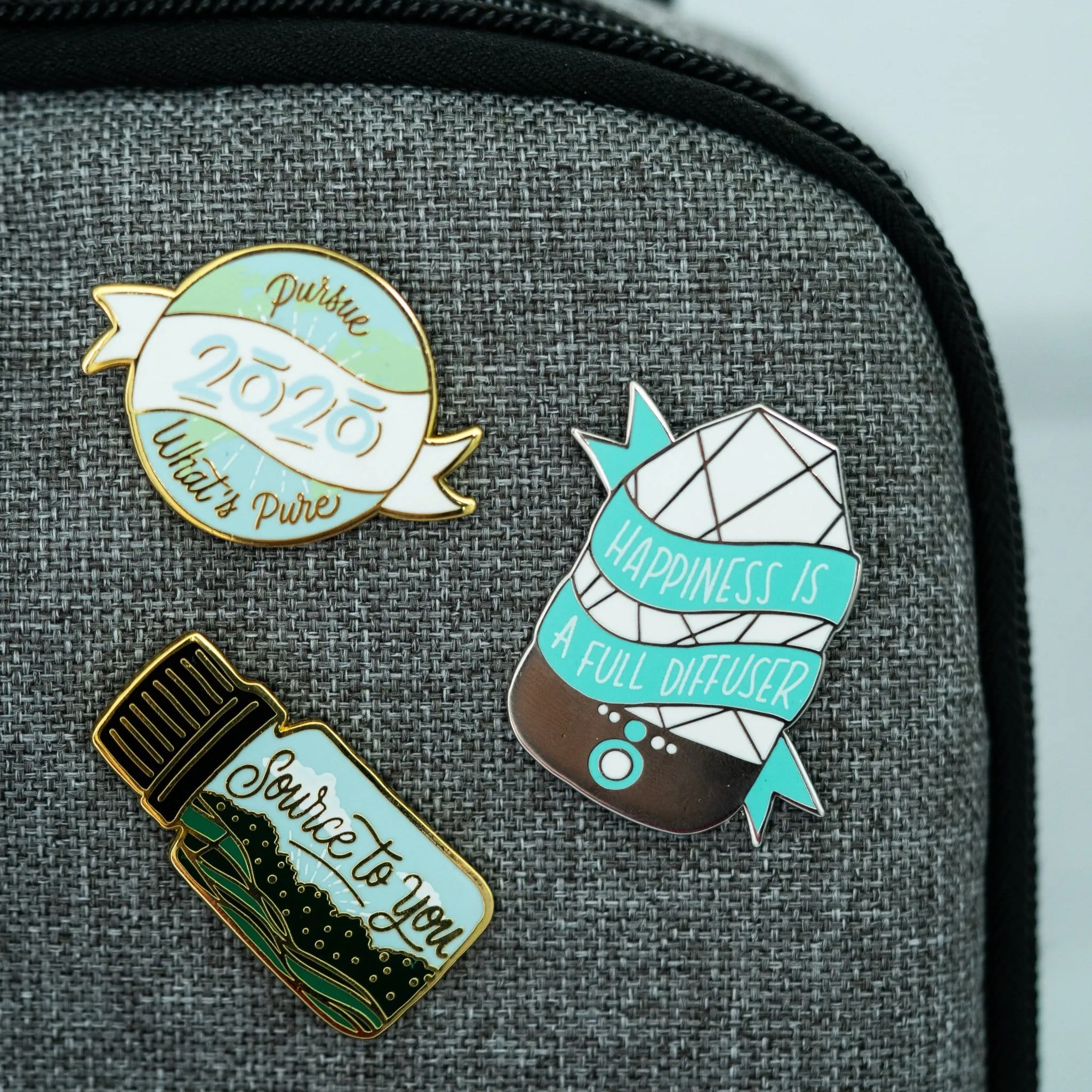 Essential Oil Themed Enamel Pins