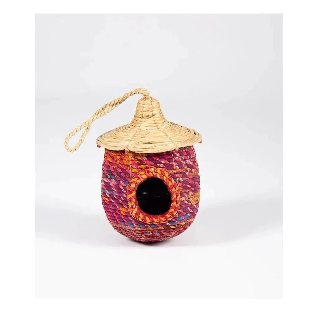 Fair Trade Upcycled Saree Birdhouse