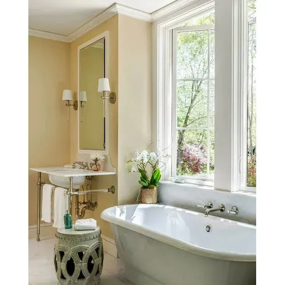 Farrow & Ball Orange Coloured White Paint W5