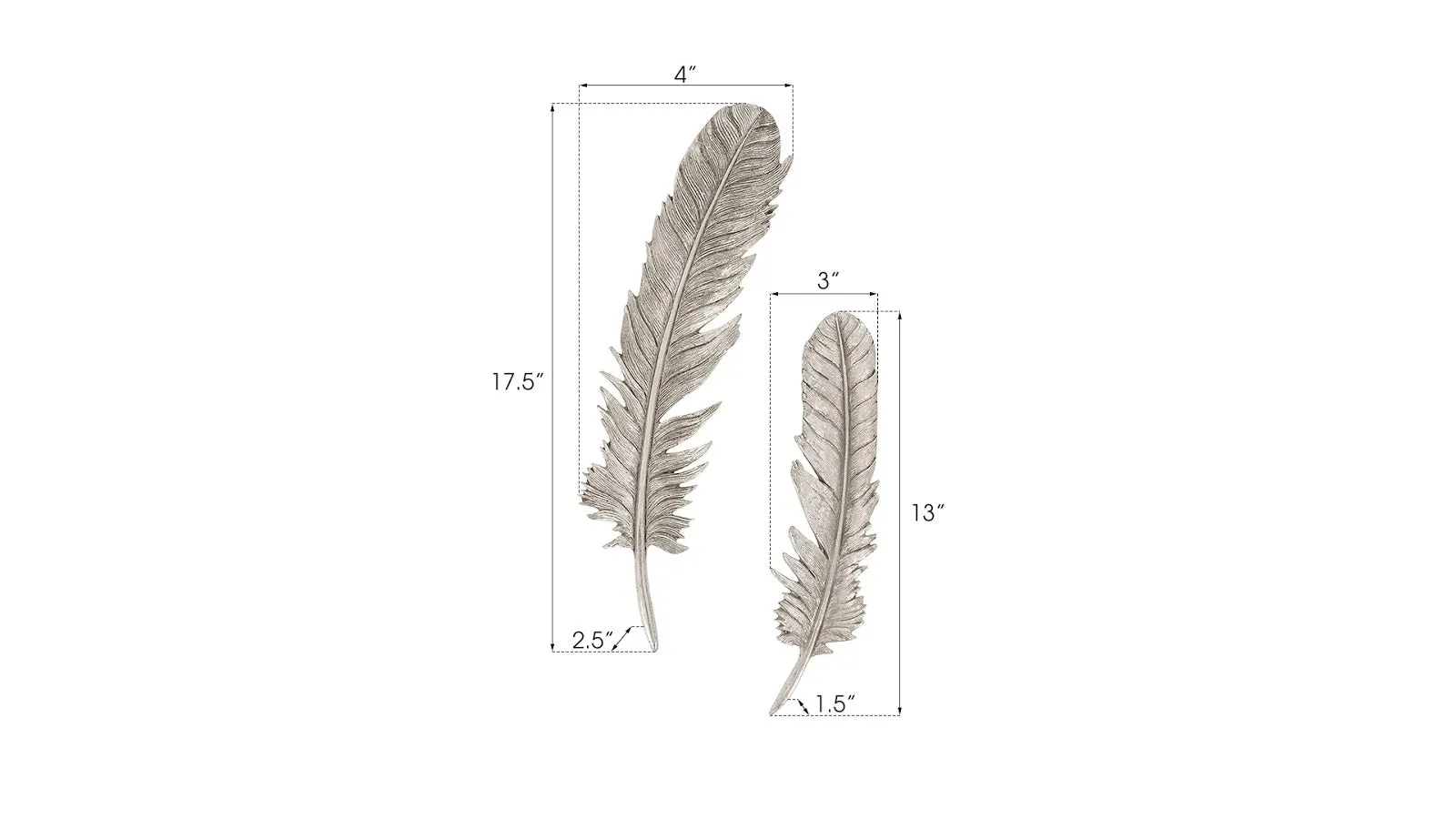 Feathers Wall Art Set