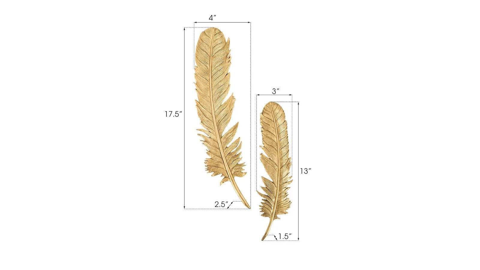 Feathers Wall Art Set