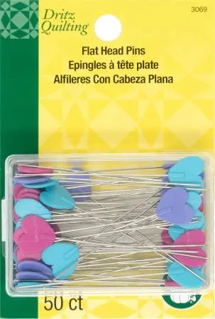 Flat Heart Pin Size 32 - 2in 50ct -- Prym