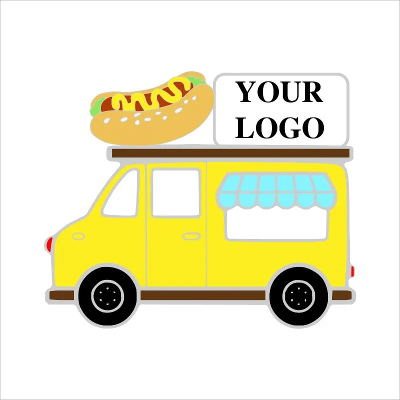 Food Truck Pin with Custom Logo
