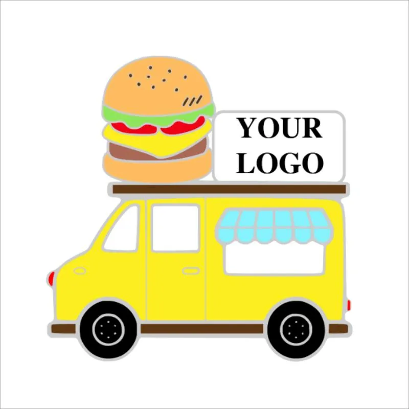 Food Truck Pin with Custom Logo