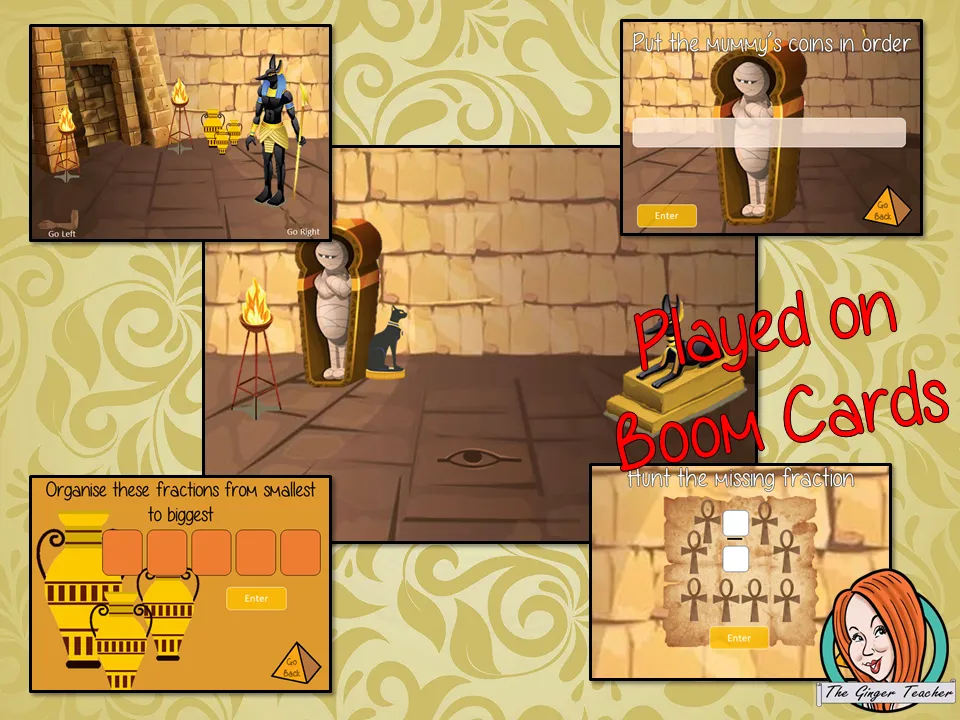 Fraction Practice Escape Room Boom Cards