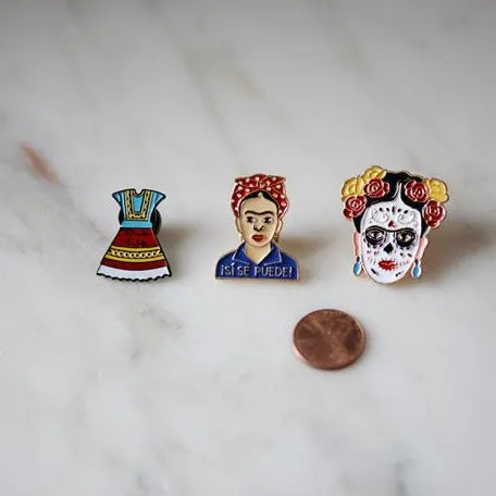 Frida Kahlo Enamel Pins