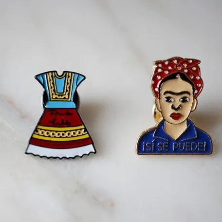 Frida Kahlo Enamel Pins