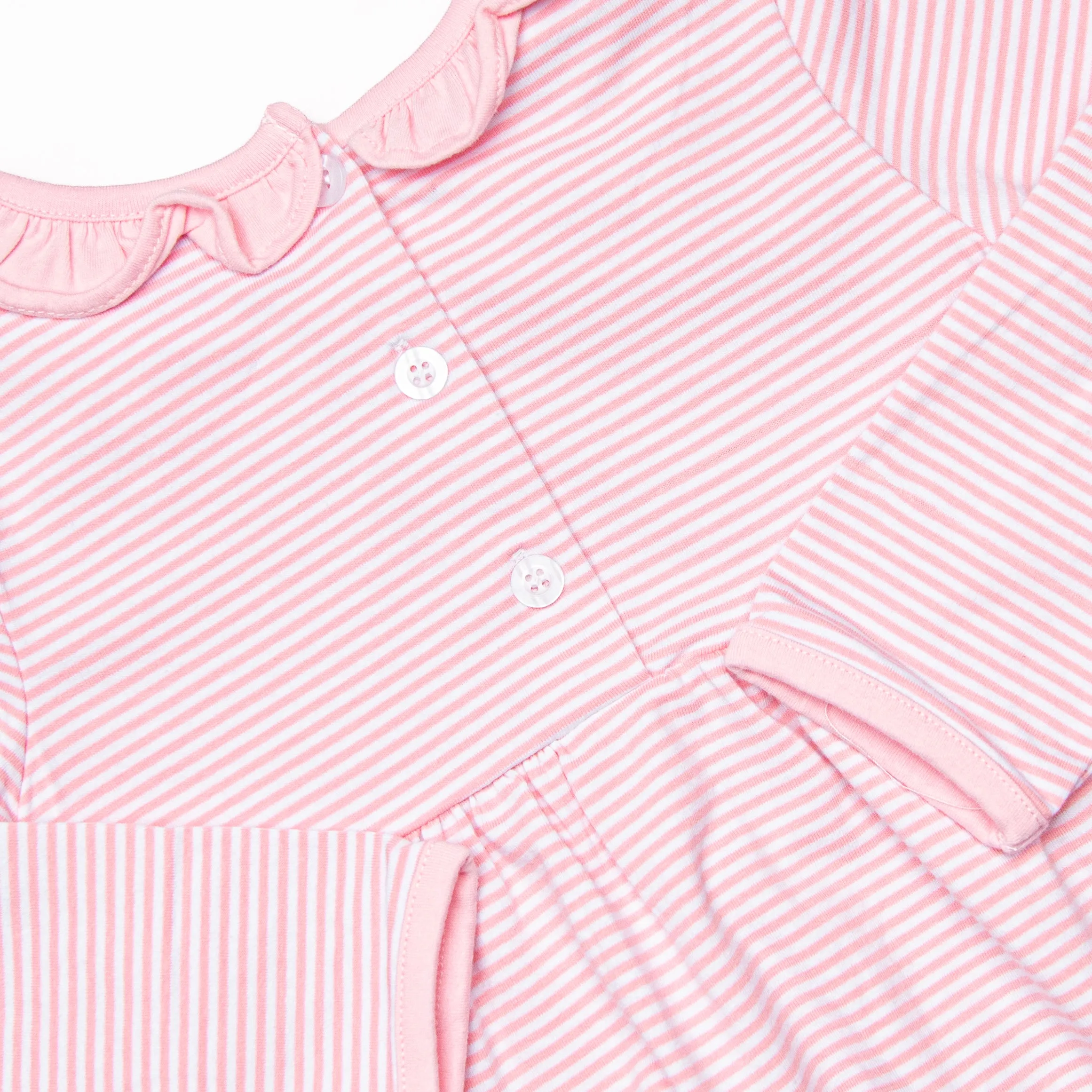 Friday Night Lights Embroidered Pocket Dress, Pink