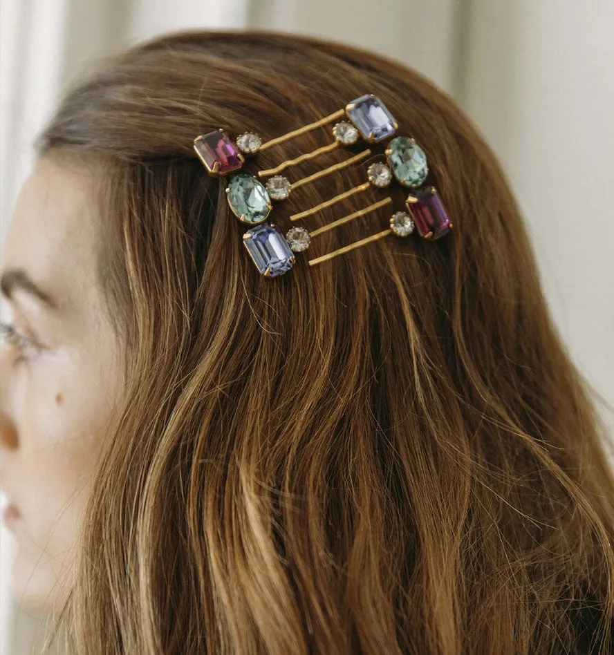 Gemma Bobby Pin in Amethyst