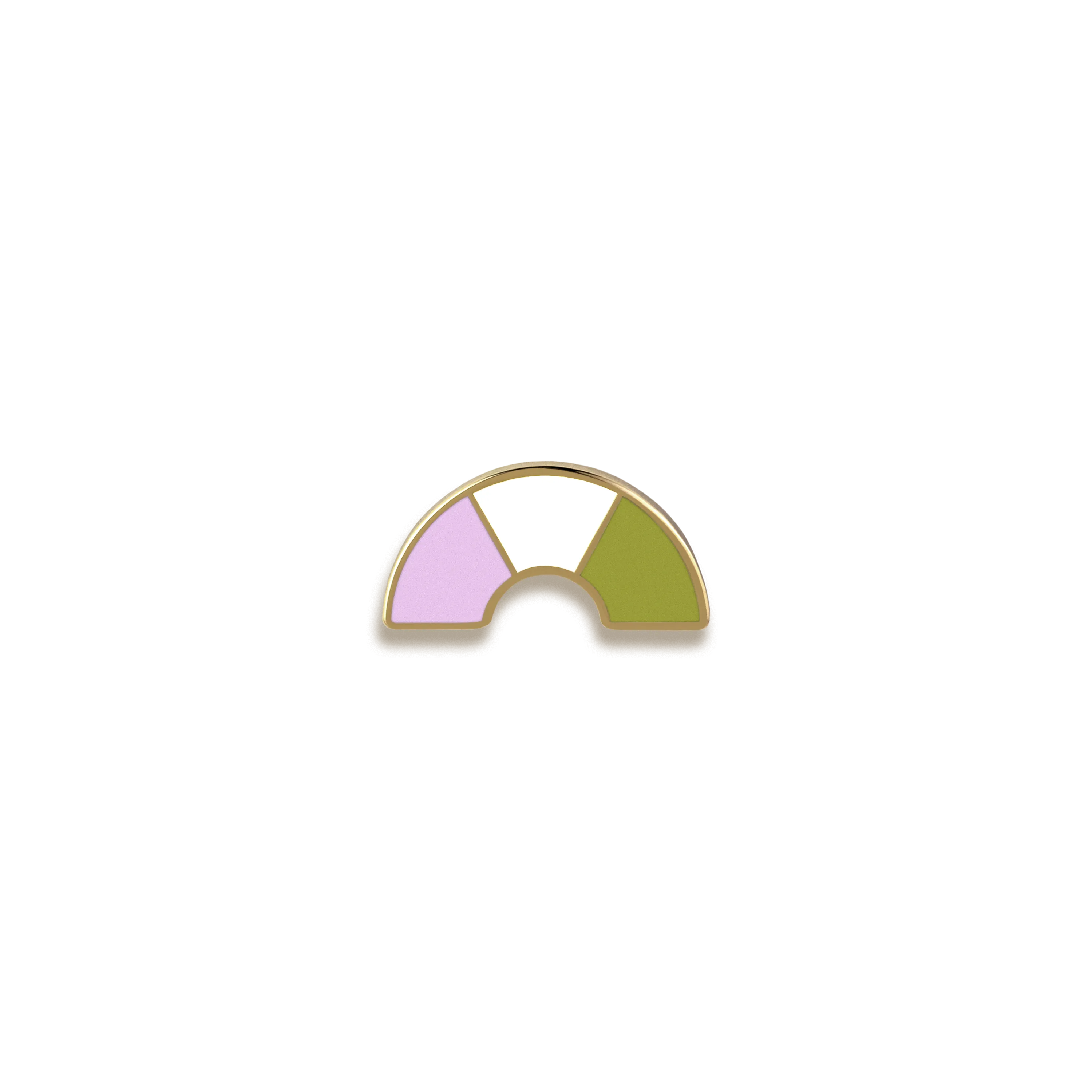 Genderqueer Pride Enamel Pin by Pinultimate