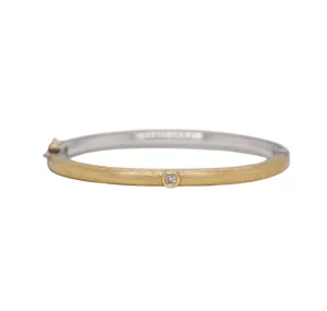 Gold and Silver Gypsy Bangle