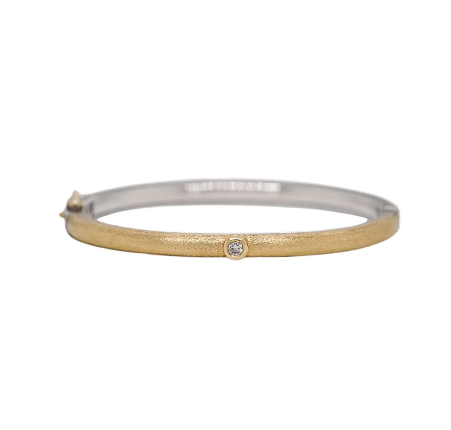 Gold and Silver Gypsy Bangle