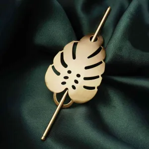 Golden Leaf Stick Hair Pin