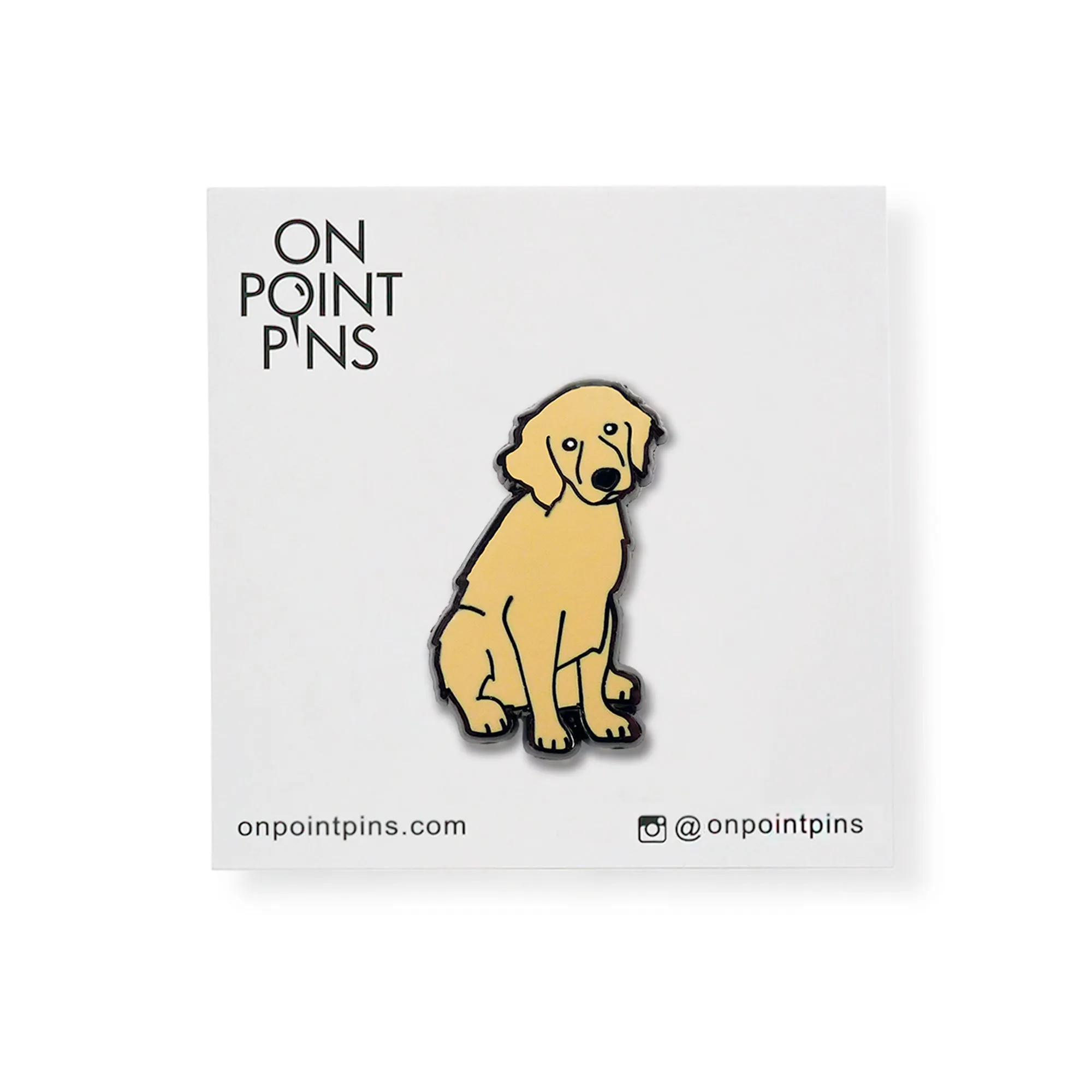 Golden Retriever Dog Puppy Lapel Enamel Pin