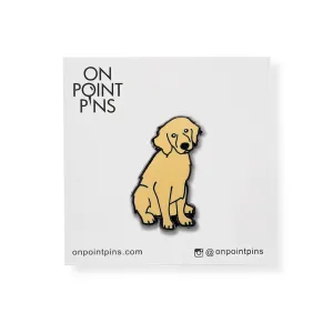 Golden Retriever Dog Puppy Lapel Enamel Pin