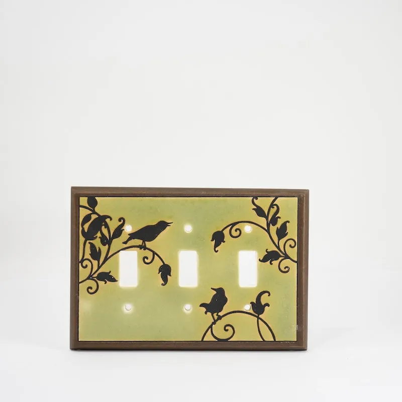 Green Songbirds Switchplate & Outlet Covers