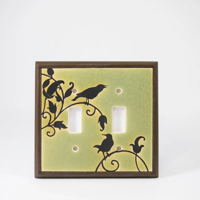 Green Songbirds Switchplate & Outlet Covers