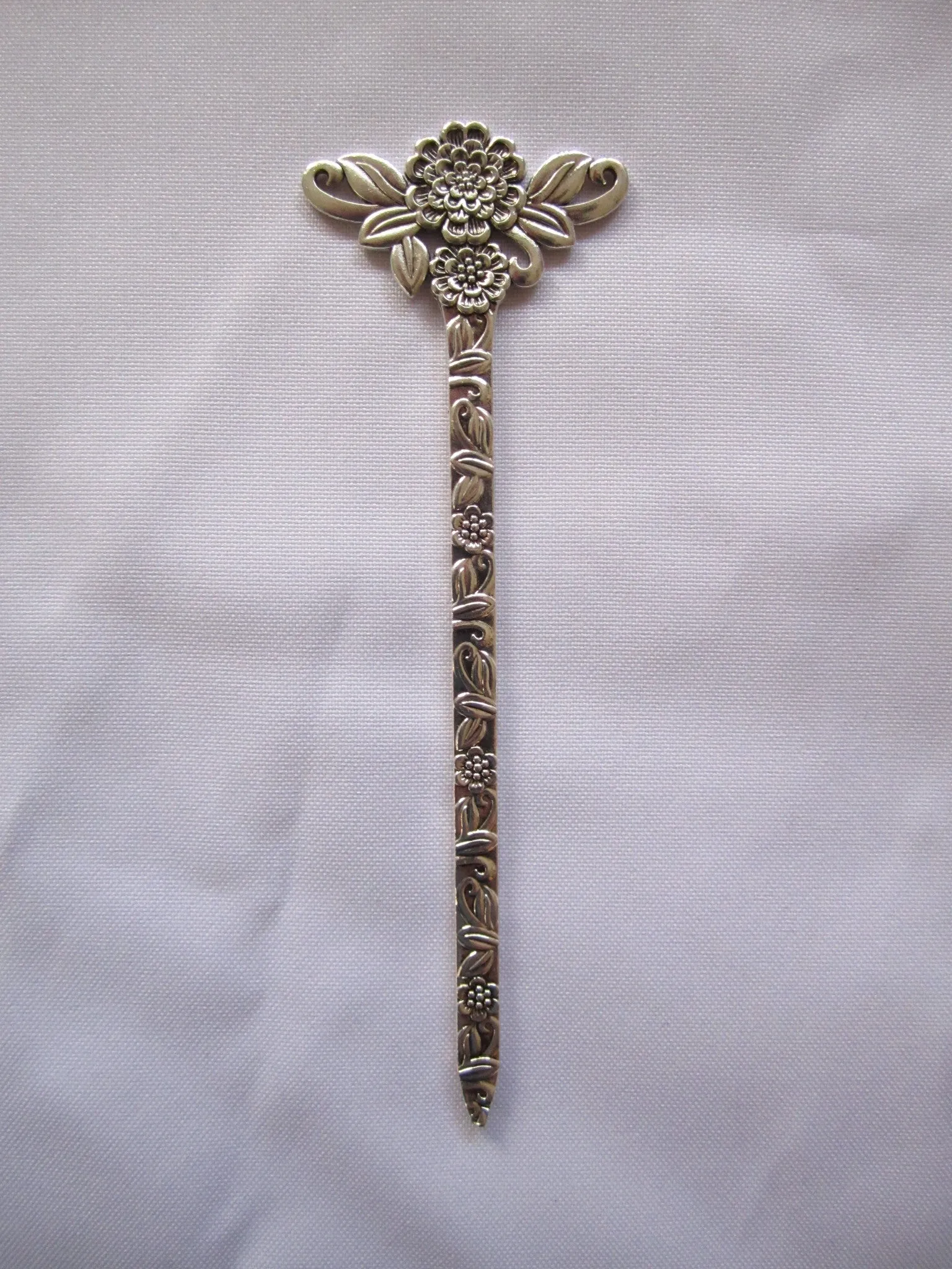 Hair Pins , bookmark, letter opener,Silver Tone Miao