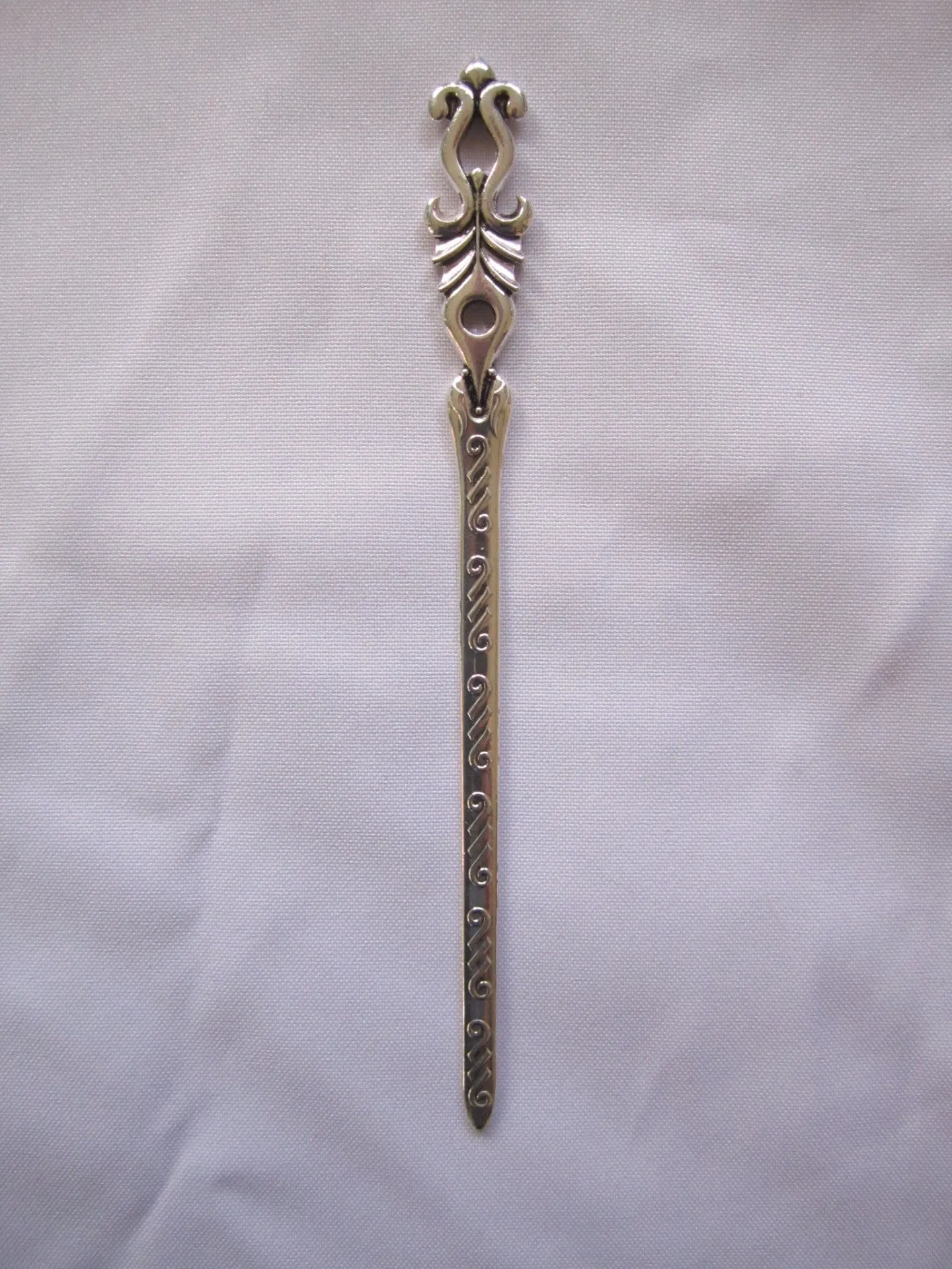 Hair Pins , bookmark, letter opener,Silver Tone Miao